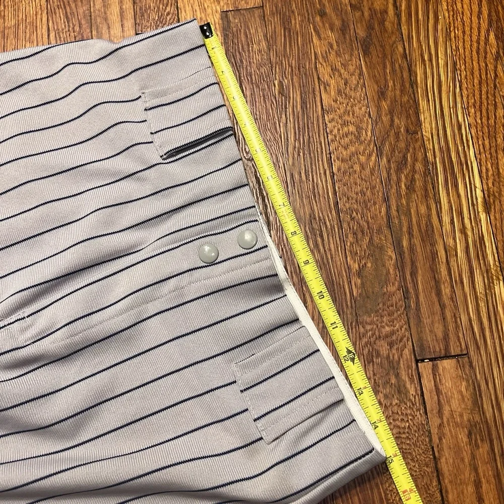 Teamwork Athletic Apparel Vintage Baseball Pants Gray Pinstripe Adult M 32-34